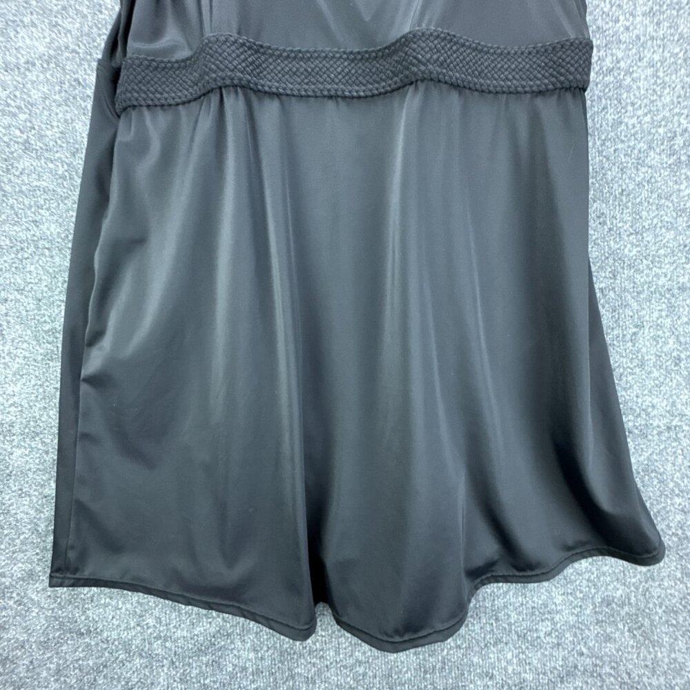 Swimsuits For All Black One Piece Swimdress Size 24 Empire‎ Square Neck - Picture 3 of 10